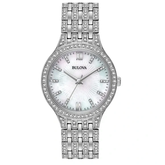 Bulova | Accessories | Nwt Bulova Womans Crystal Stainless  display picture 3